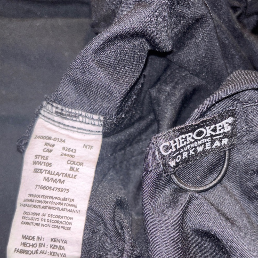 Cherokee Authentic Workpants Black Performance Sc… - image 2